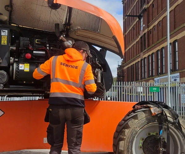 Service powered access machines